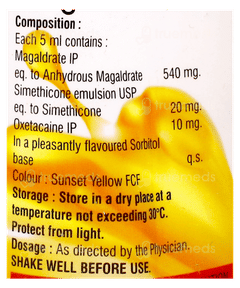 Antacid Mso Orange Flavour Sugar Free Suspension 200Ml Antacid Mso Orange Flavour Sugar Free Suspension 200Ml